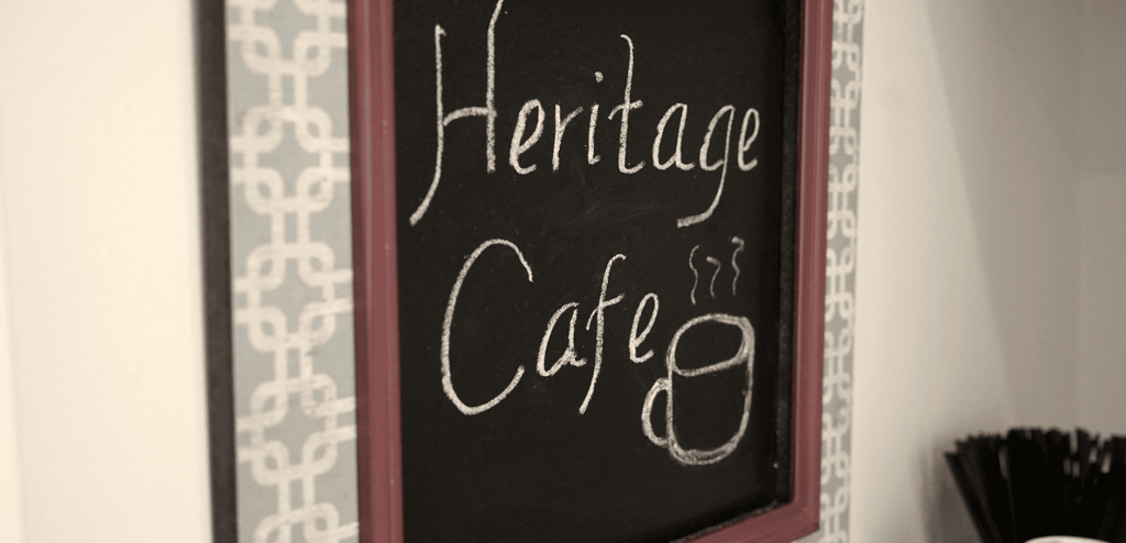 Heritage Dental cafe sign
